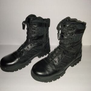 Thorogood (Sz 12) Men's Black Leather Waterproof Composite Safety Tactical Boots